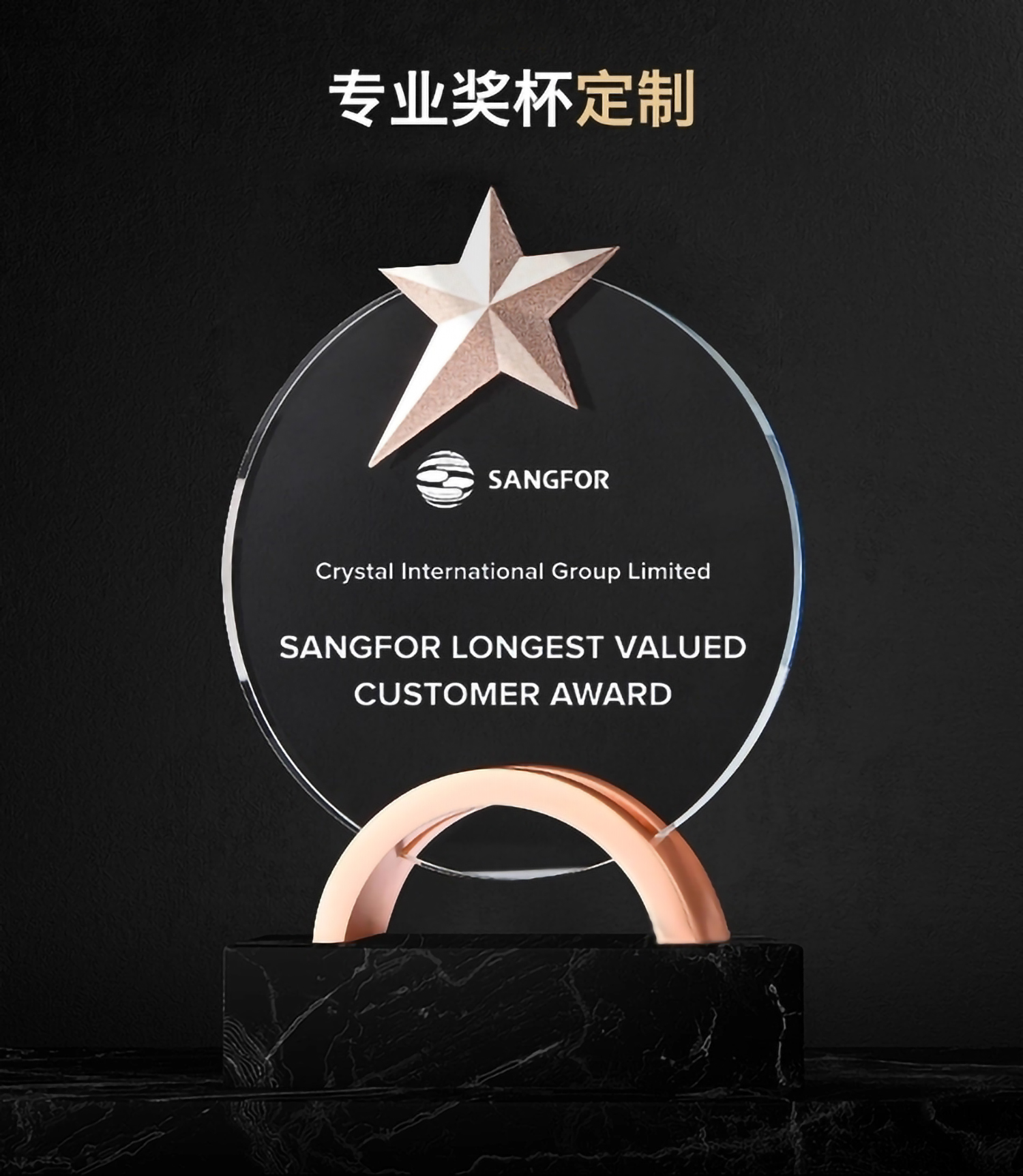 合金五角星水晶奖杯(图7)