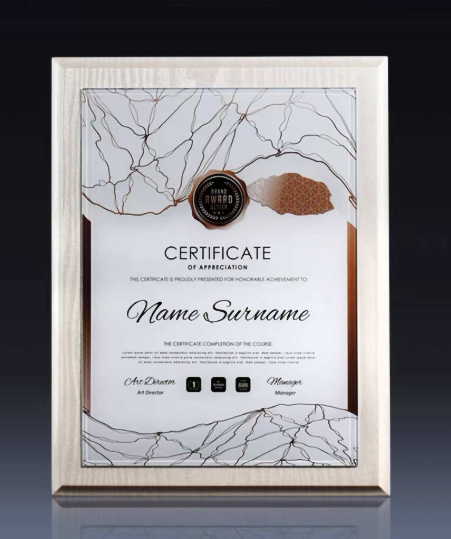 白色实木奖牌24*31cm(图4)