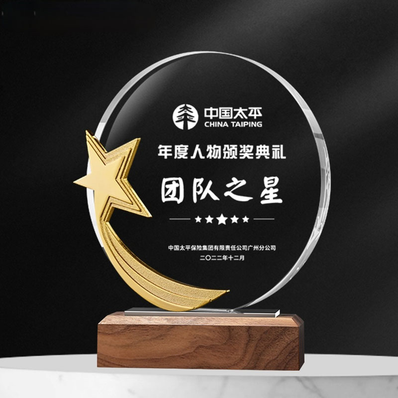 木底圆形金属五星(图1)