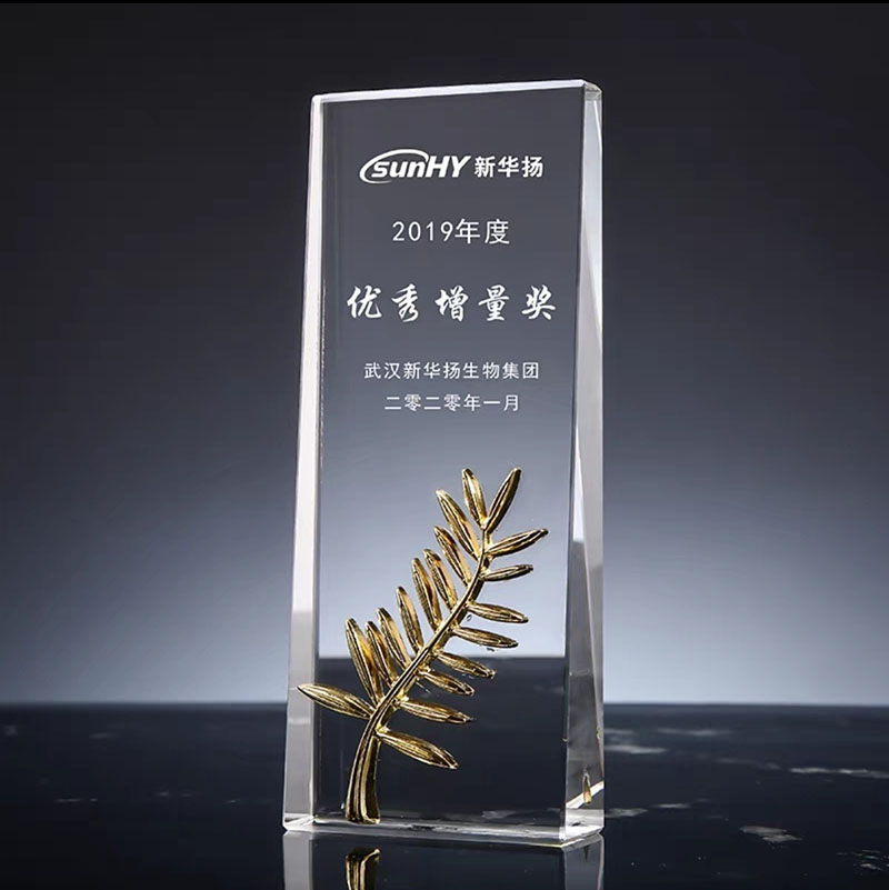 8x22斜面板水晶奖杯金 银 铜星(图9)