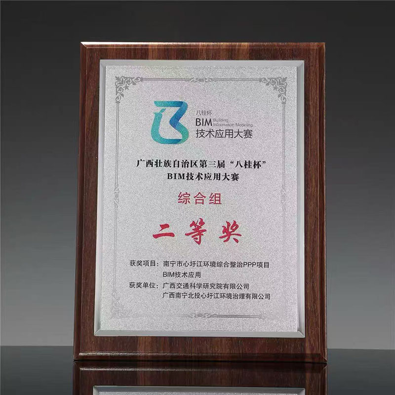 直边胡桃木彩印奖牌（水晶彩印款）(图3)