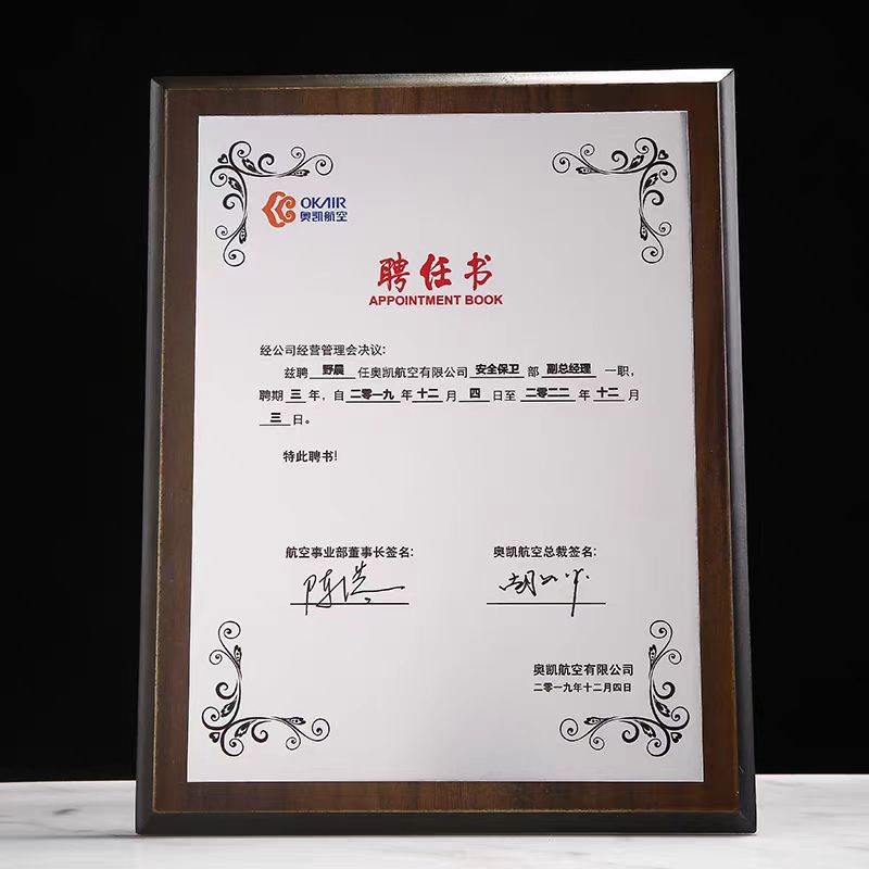 直边胡桃木彩印奖牌（水晶彩印款）(图11)