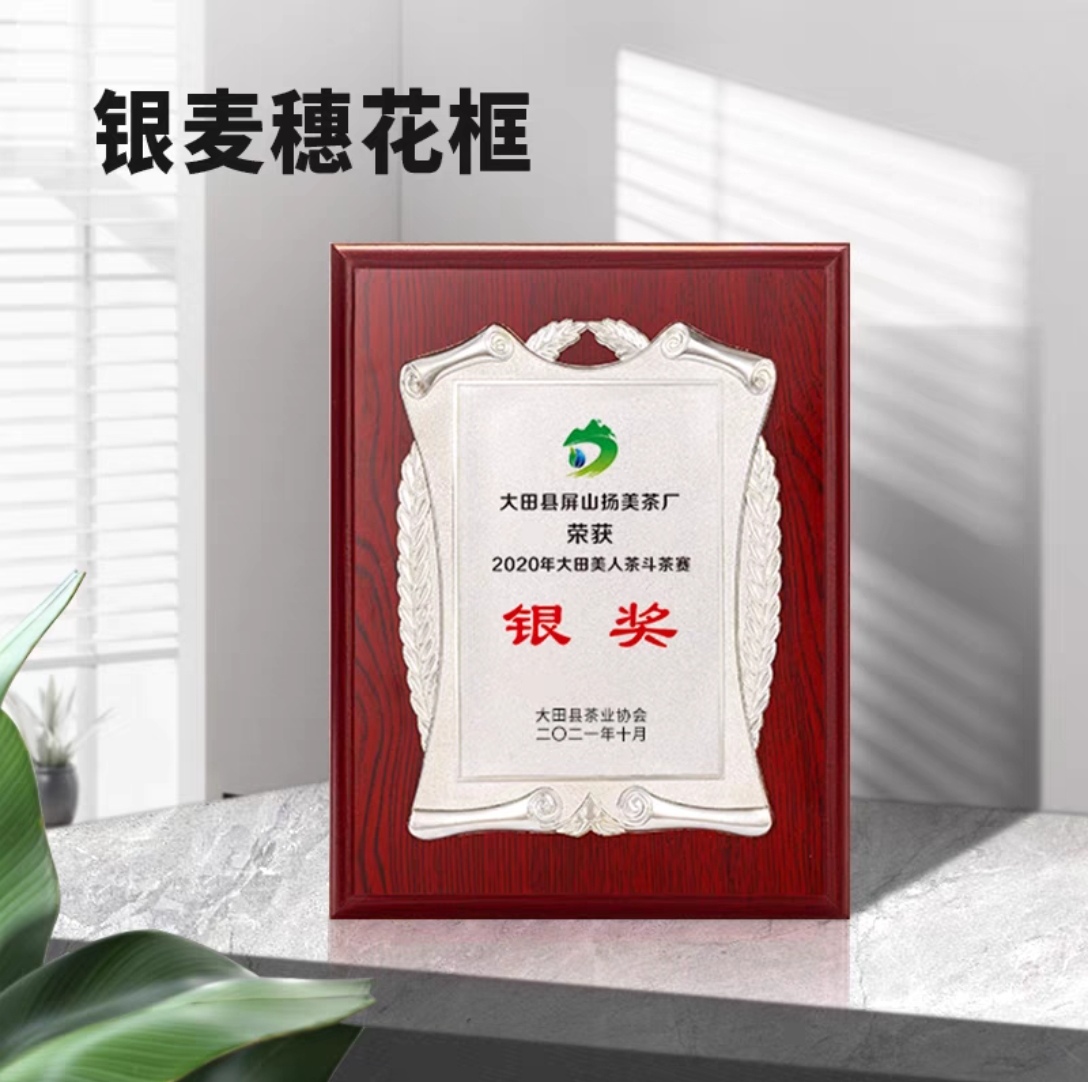 直边双麦花框金箔奖牌(图6)